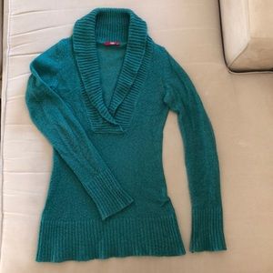 Tunic length mohair wool sweater.
